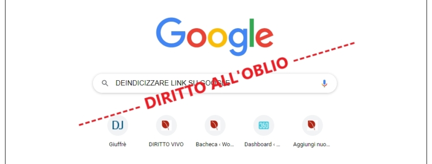 Diritto all'oblio